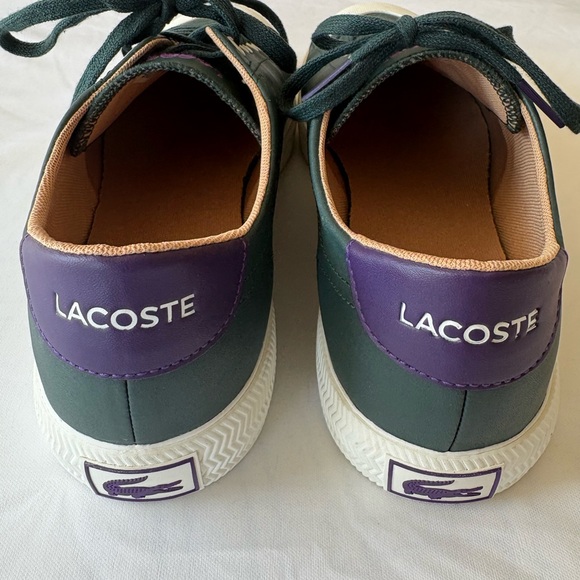 Lacoste Green and White Men's Sneakers - Picture 3 of 7